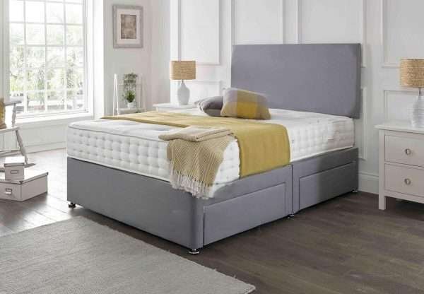 Bonzer Classic Divan Bed with Mattress and Headboard 02 bonzerbeds.co.uk