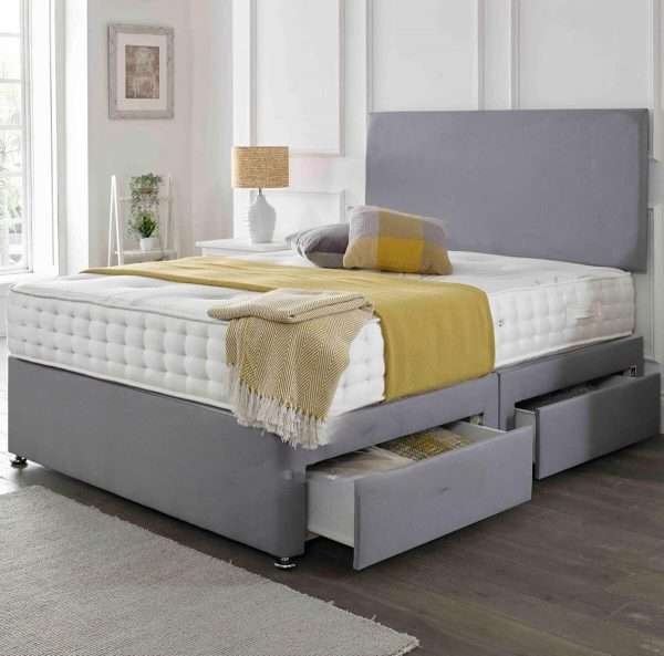 Bonzer Classic Divan Bed with Mattress and Headboard 03 bonzerbeds.co.uk