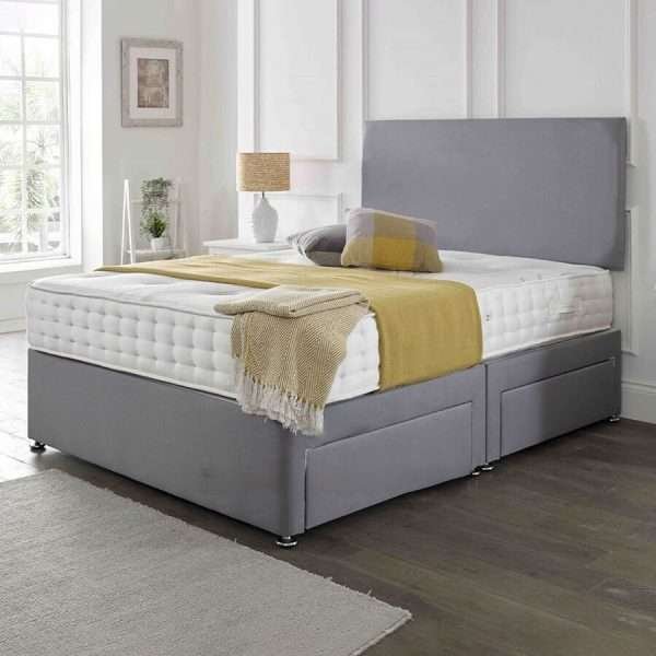Bonzer Classic Divan Bed with Mattress and Headboard Thumb bonzerbeds.co.uk