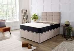 Cienna Divan Bed with Mattress and Headboard Main bonzerbeds.co.uk