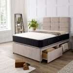 Cienna Divan Bed with Mattress and Headboard Middle bonzerbeds.co.uk