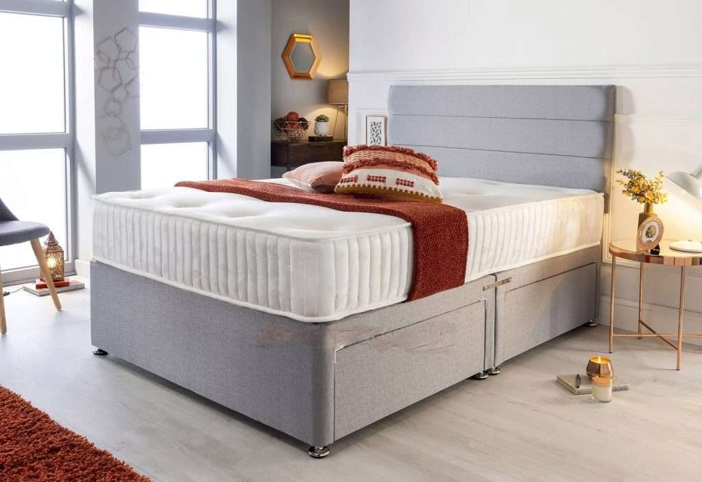 Elara Divan Bed with Mattress and Headboard Main bonzerbeds.co.uk