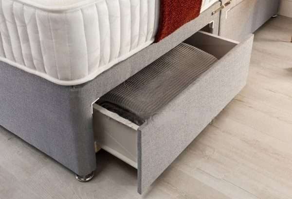 Elara Divan Bed with Mattress and Headboard and Drawers bonzerbeds.co.uk