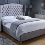 Griffin Upholstered Wingback Divan Ottoman Bed bonzerbeds.co.uk