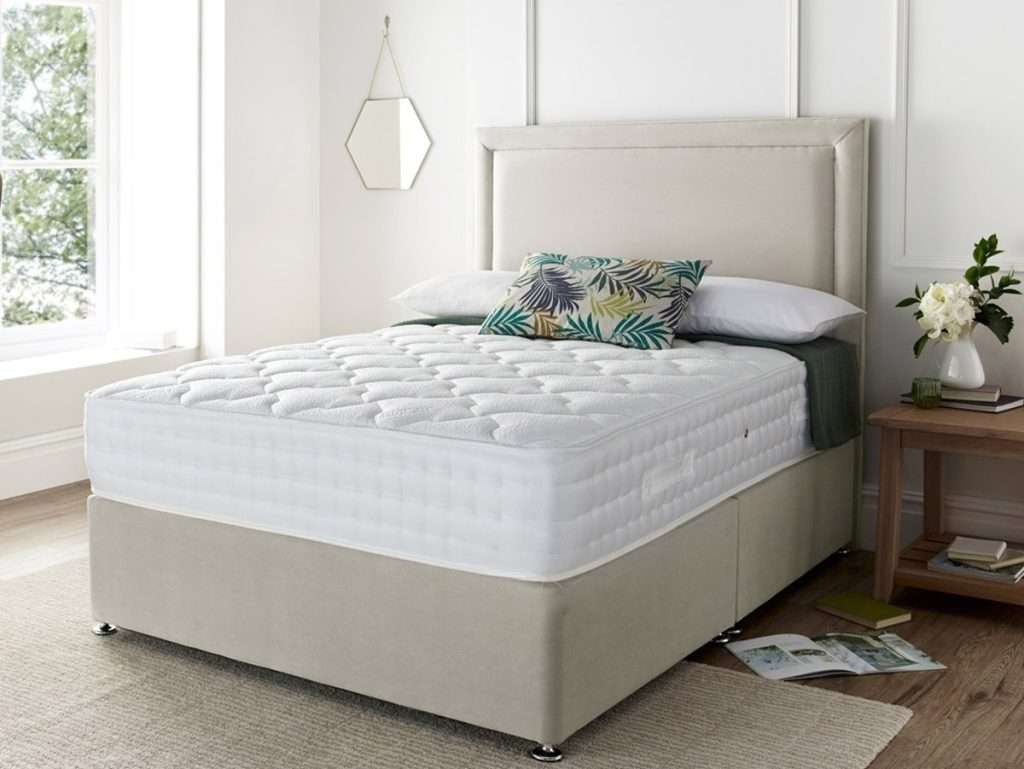 Haven Aster Divan Bed with Mattress & Bumper Headboard bonzerbeds.co.uk