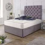 Kairo Divan Bed with Mattress and Headboard - Front bonzerbeds.co.uk