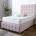 Lotus Divan Bed with Headboard and Mattress bonzerbeds.co.uk Front