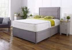 Marcella Divan Bed with Mattress and Bumper Panel Headboard bonzerbeds.co.uk