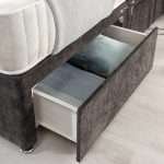 Milan Divan Bed set with Mattress and Headboard Drawers bonzerbeds.co.uk