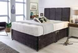 Milan Divan Bed set with Mattress and Headboard Main bonzerbeds.co.uk