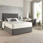 Noemi Divan Bed with Mattress and Plain Headboard bonzerbeds.co.uk