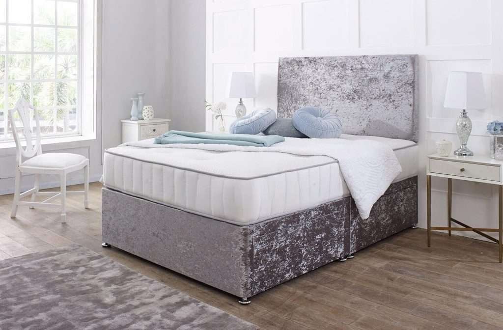 Nova Divan Bed with Mattress and Plain Headboard bonzerbeds.co.uk