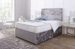 Nova Divan Bed with Mattress and Plain Headboard bonzerbeds.co.uk