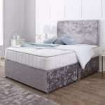 Nova Divan Bed with Mattress and Plain Headboard Thumb bonzerbeds.co.uk