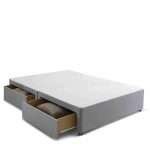 Orion Divan Bed Open Drawers Base from Corner