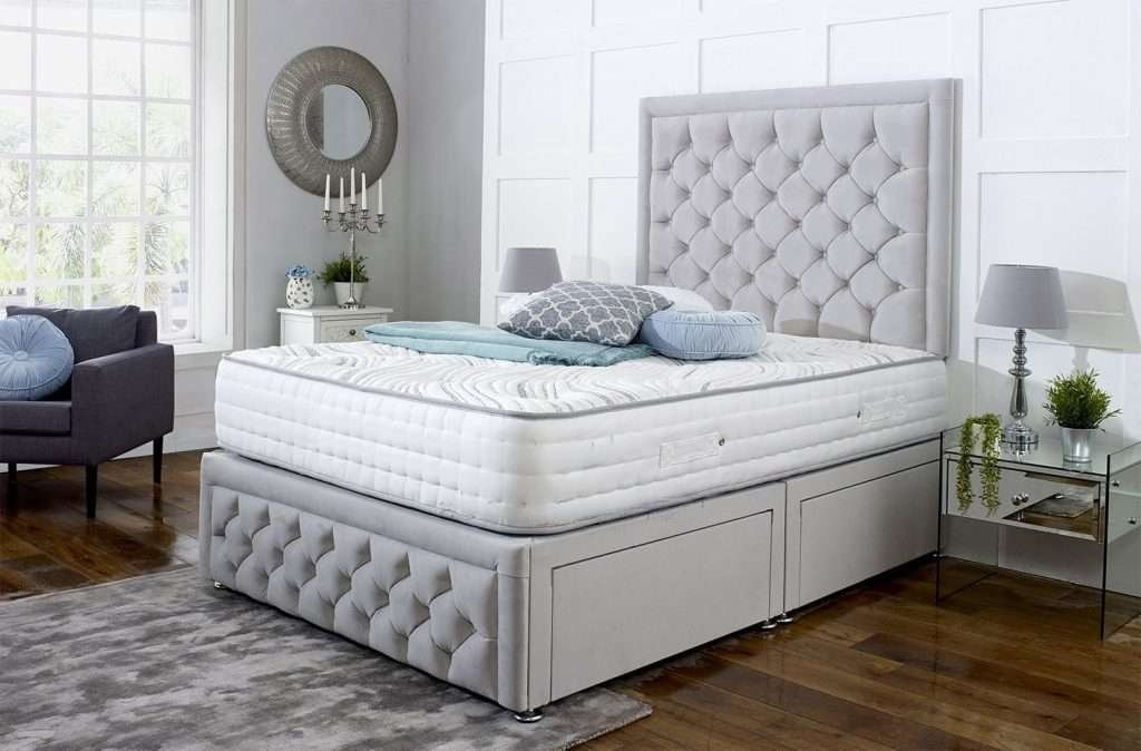Paloma Divan Bed set with Mattress and Headboard Main bonzerbeds.co.uk