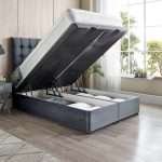 Omega Divan Ottoman Bed Open End lift Side - bonzerbeds.co.uk