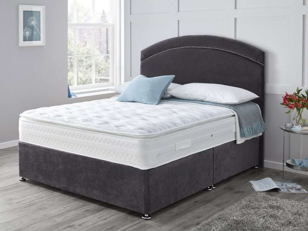 Veronique Divan Bed with Mattress and Curved Headboard bonzerbeds.co.uk