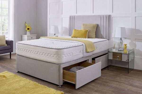 Vesper Divan Bed with Mattress and Headboard 02 bonzerbeds.co.uk