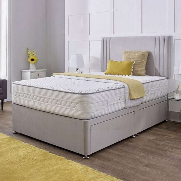 Vesper Divan Bed with Mattress and Headboard Thumb bonzerbeds.co.uk