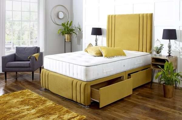 Vionette Divan Bed with Mattress and Headboard Middle bonzerbeds.co.uk