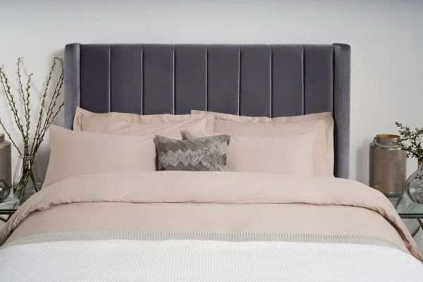 Xaviera Wingback Divan Ottoman Bed Front bonzerbeds.co.uk