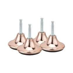 Chrome Plated gliders castors bed legs Feet for divan base with inserts Glider Feet bonzerbeds.co.ukbonzerbeds.co.uk