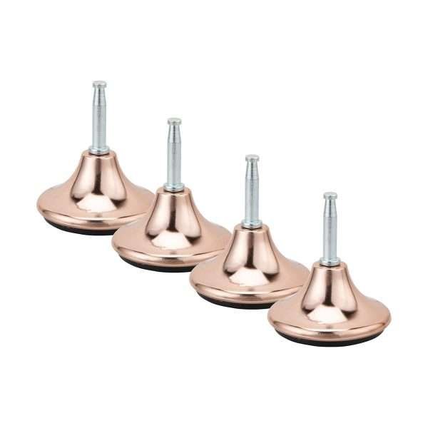 Chrome Plated gliders castors bed legs Feet for divan base with inserts 05 bonzerbeds.co.ukbonzerbeds.co.uk