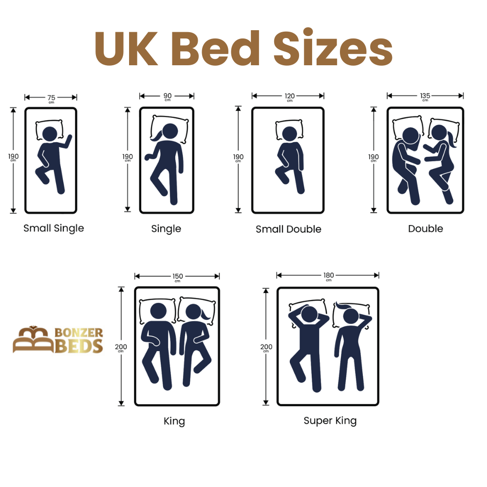 UK Bed Size Guide bonzerbeds.co.uk