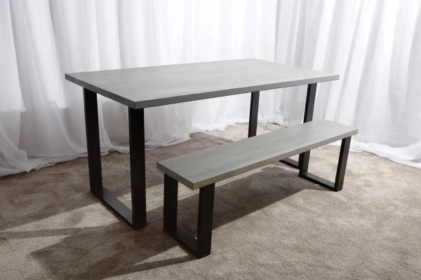 Handcrafted wooden dining set with benches – farmhouse style bonzerbeds.co.uk