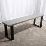 Rustic dining table with space-saving bench seating bonzerbeds.co.uk