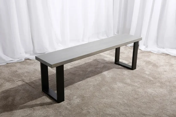 Rustic dining table with space-saving bench seating bonzerbeds.co.uk